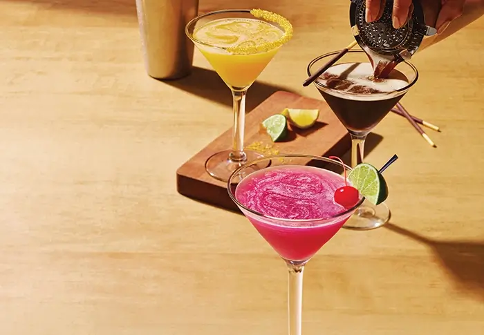 Happy hour deals on appetizers at an Applebee's restaurant.